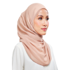 Kalsom Light Chiffon Scarf in Warm Taupe